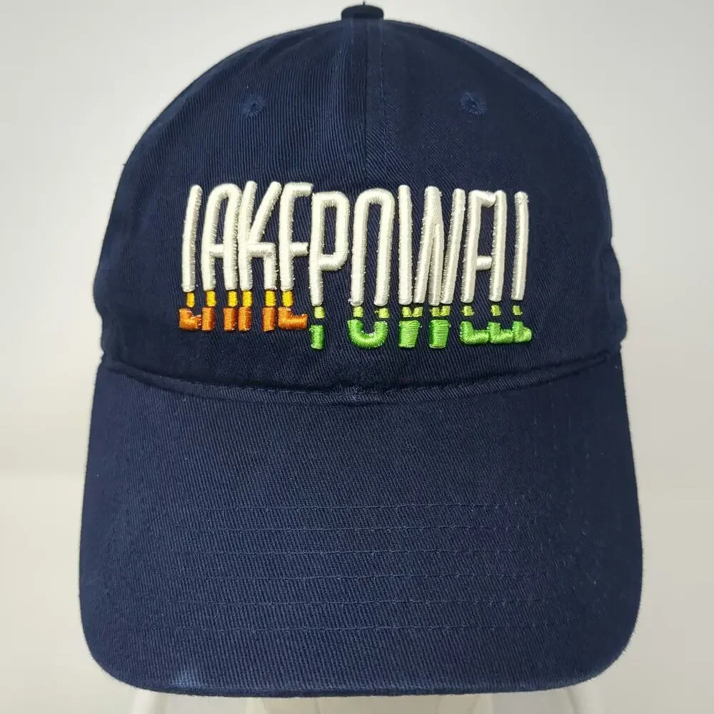 Ouray Baseball Cap Blue One Size Strapback Embroidered Lake Powell Utah Arizona